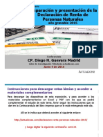 Diapositivas DECLARACION RENTA PERSONA NATURAL 