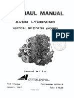 Overhaul Manual AVCO LYCOMING (Vertical Helicopter Engines)