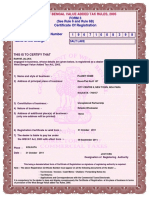 Vat Registration Certificate - SAMPLE PDF