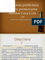 Campanie publicitara pentru promovarea sucului Coca-cola