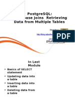 Postgresql: Database Joins Retrieving Data From Multiple Tables