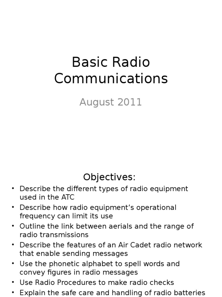 1st Class Basic Radio Communications.ppt2 Radio High Frequency