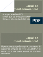 Qué Es Mantenimiento