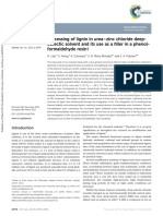 Processing of Lignin in Urea-Zinc Chloride Deepeutectic