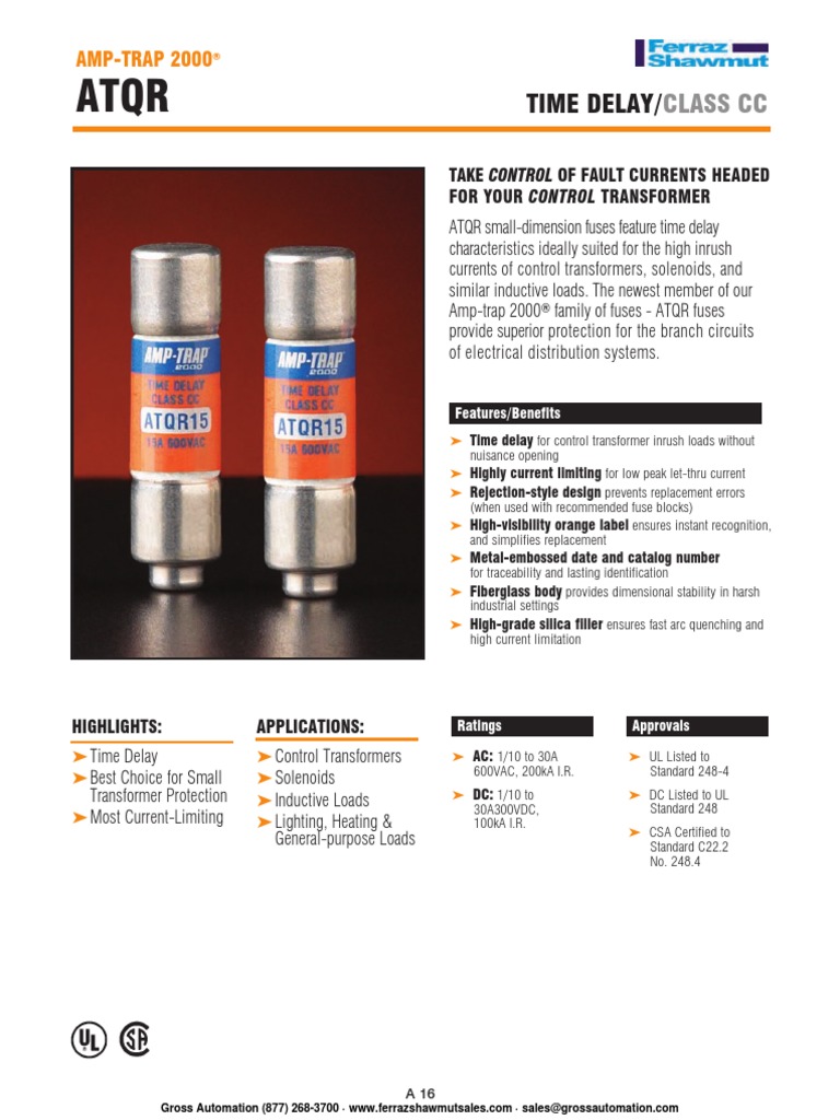 ATQR Fuse (Electrical) Power Engineering Free 30day Trial Scribd