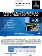 Maestría en Supply Chain - Cálculo KPI's logísticos de Aceros Arequipa