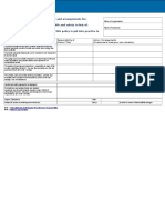 Safety Policy Risk Assessment Template