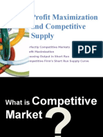Profit Maximization and Competitive Market