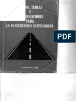 Costos, Tablas y Especificacione para La Construcción Salvadoreña PDF