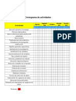 Cronograma de Actividades