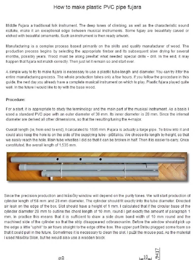 Make A PVC Velocity Flute PDF | PDF