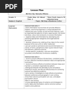 Business Letter Lesson Plan