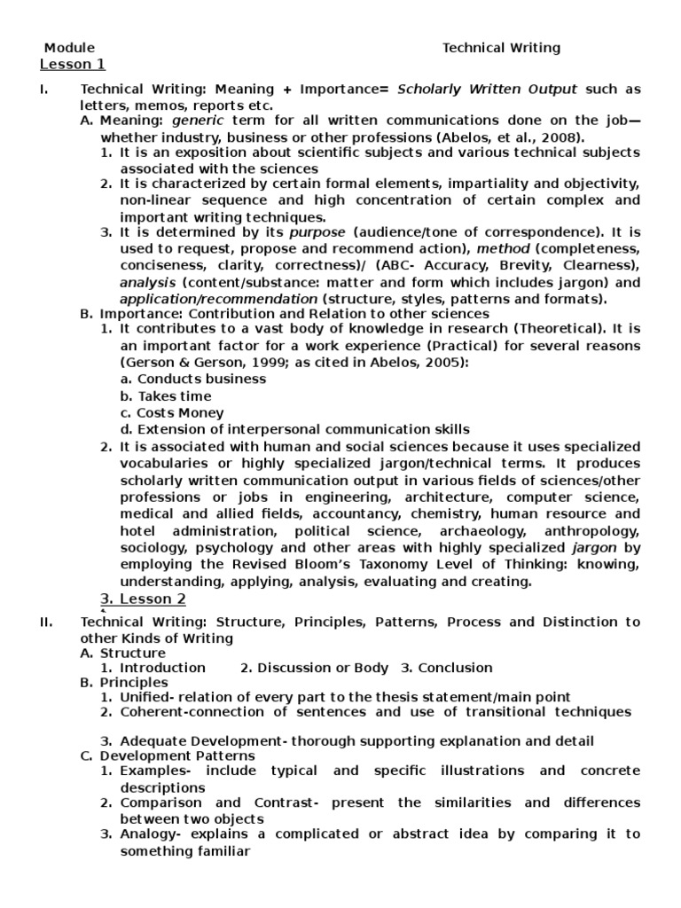 Technical Writing: Key Concepts and Processes | PDF | Science | Analogy