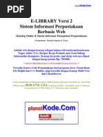Download eLibrary v2- ERD dan Desain Sistem Informasi Perpustakaan Berbasis Web untuk Contoh Tugas AkhirTA dan Skripsi bidang Informatika by Bunafit Nugroho SKom SN33945243 doc pdf