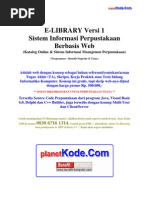 Download eLibrary v1- ERD Dan Rancangan Web Sistem Informasi Perpustakaan untuk Contoh Tugas AkhirTA dan Skripsi bidang Informatika by Bunafit Nugroho SKom SN33945314 doc pdf