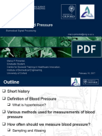Monitoring Blood Pressure: Biomedical Signal Processing