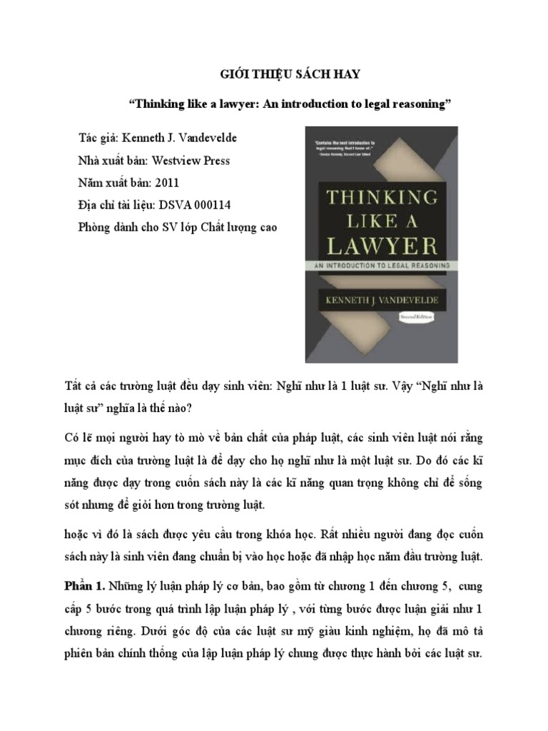 Thinking Like A Lawyer Pdf