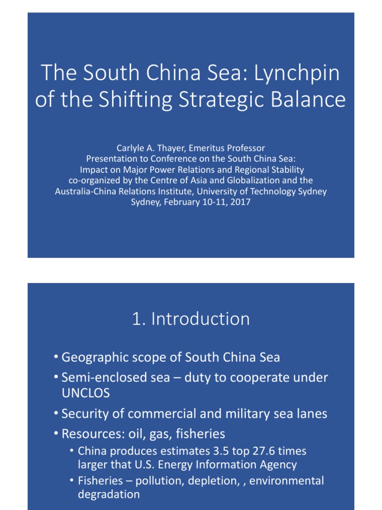 South China Sea's Strategic Balance | PDF | Association Of Southeast ...