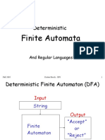 Deterministic: Finite Automata