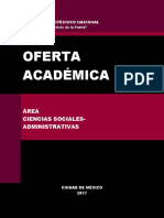 IPN Oferta Académica: Económico - Administrativo.