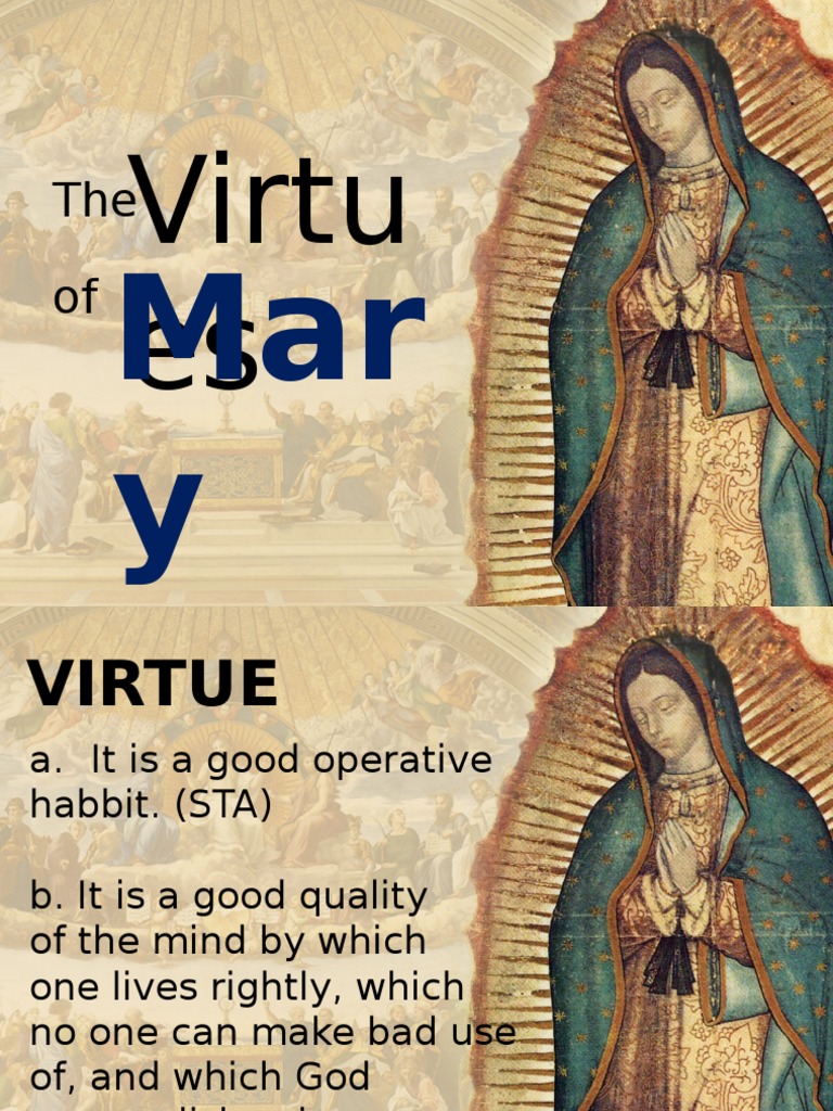 The Ten Virtues of Mary Mary, Mother Of Jesus Humility Free 30