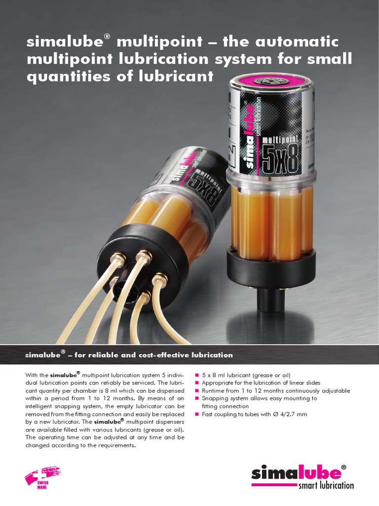 Simalube Multipoint en | PDF | Lubricant | Mechanical Engineering