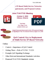 Qos Signaling For Ip-Based Multi-Service Networks: Motivation, Requirements, and Proposed Actions