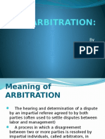 Arbitration:: by Sathiya.k Ii-Mba