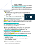 Production of Materials HSC Chemistry Notes