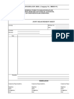 Joint Measurement Sheet (Bke Penanti)