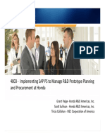 4803-Implementing SAP PS to Manage R&D Prototype Planning and Procurement at Honda