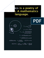 Math A Language & Physics A Poetry