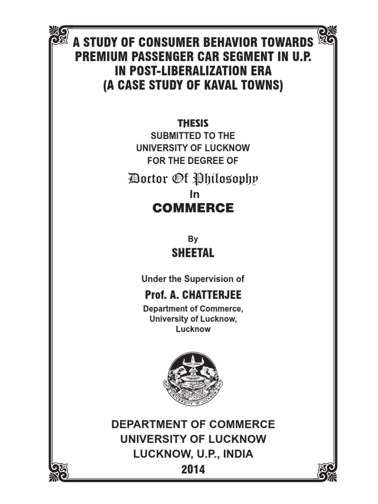 consumer behaviour dissertation proposal