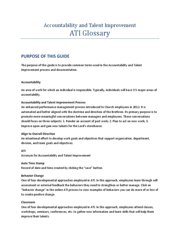Glossary PDF Leadership Employment