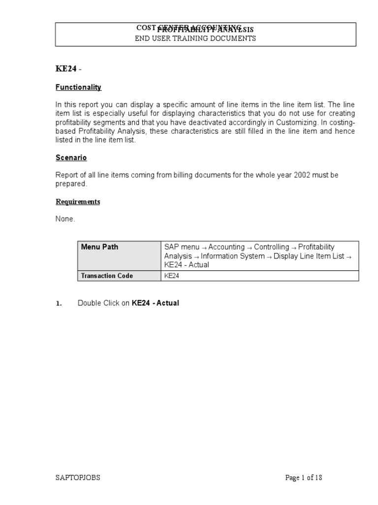 Cost Profitability Line Item Display Pdf Invoice Software