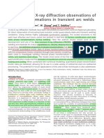 Time Resolved X-Ray Diffraction Observations of PH