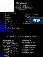 Pro/Engineer: Part Modeling User'S Guide