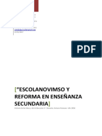 Escolanovismo y Reforma en Enseñanza Secundaria S. PASCUAL