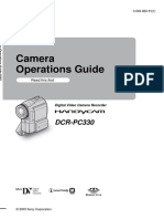 Camera Operations Guide: DCR-PC330