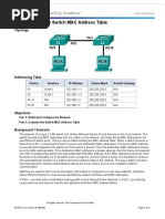 5.2.1.7 Lab - Viewing the Switch MAC Address Table