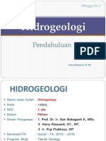 Geohidrologi - Pendahuluan