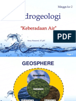 Geohidrologi - Minggu 2 - Keberadaan Air PDF