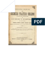Novisimo Manual Del Cocinero Prаctico Chileno (1900) - Fiambres (Pp.109-112)