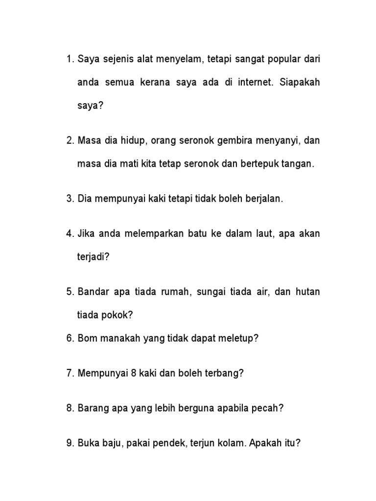 Teka Teki Pdf