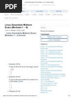 Linux Essentials Midterm Exam (Modules 1 - 8) - CCNA Exam 2016