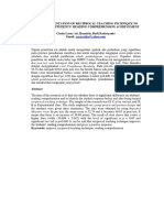 The Implementation of Reciprocal Teaching Technique To Improve The Students' Reading Comprehension Achievement Cintia Laras Ati, Huzairin, Budi Kadaryanto Email: Abstrak