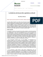 Ruy Mauro Marini - 1966 - La Dialetica Del Desarrollo Capitalista en Brasil PDF