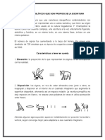 Signos Jeroglíficos Que Son Propios de La Escritura