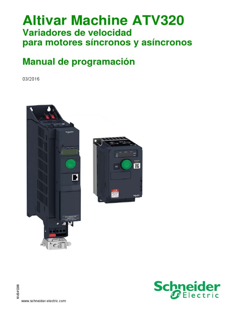 ATV320 Programming Manual SP NVE41298 01b | PDF | Ingeniería de ...