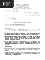 Civpro Written Interrogatories
